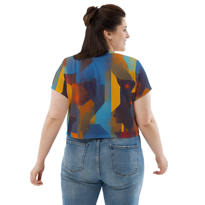 Women's Crop Tee - Cubist Dusk