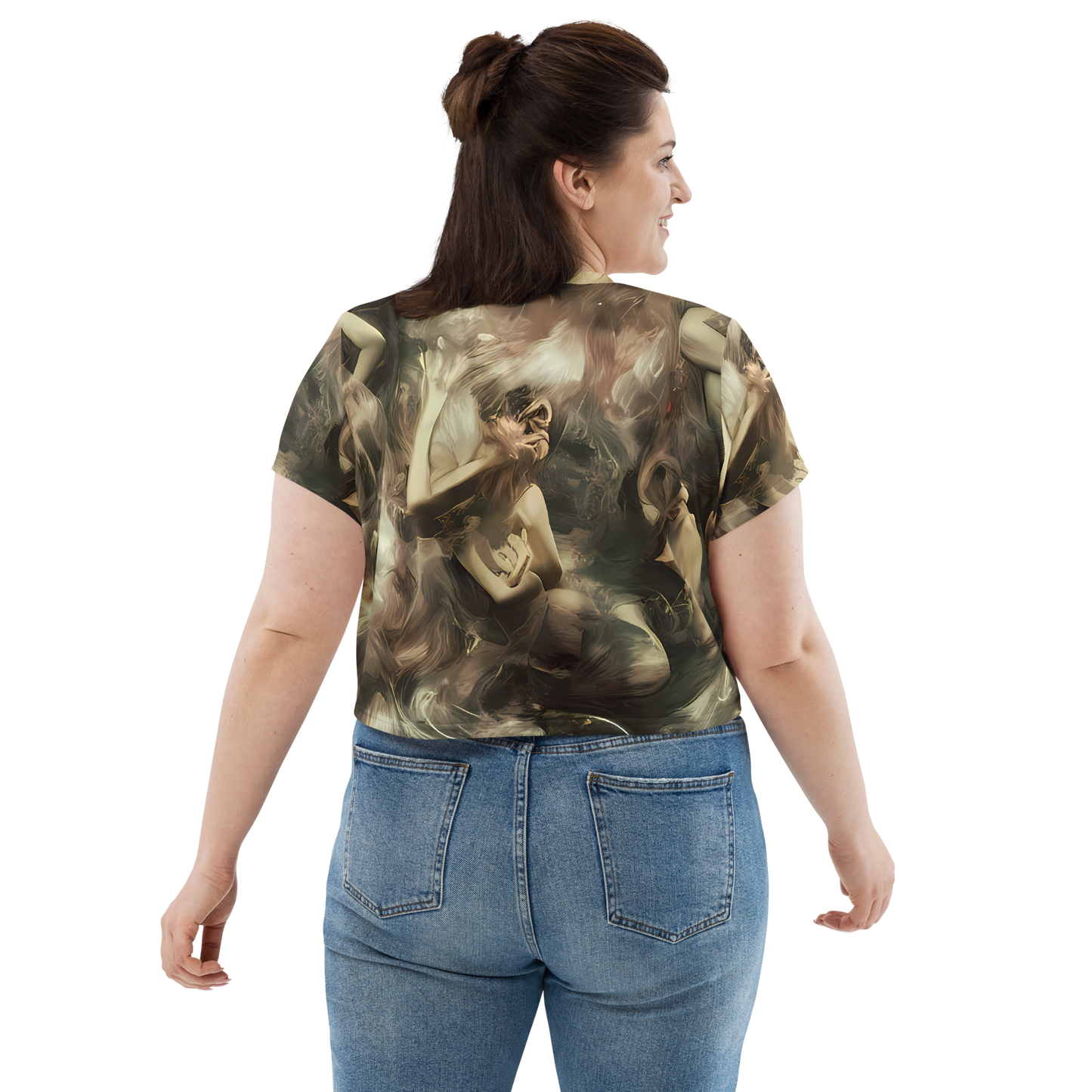 Women's Crop Tee - Ceramic Swirl