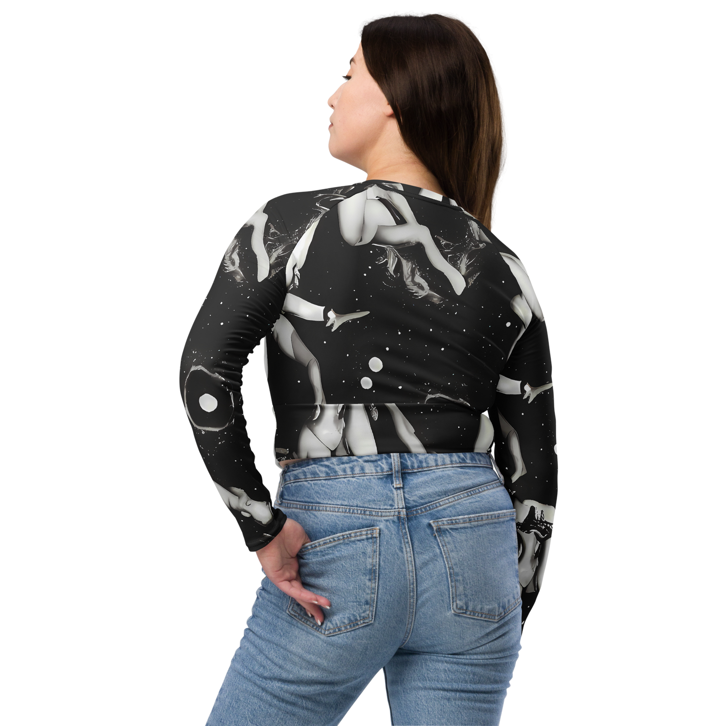 Long Sleeve Crop Top - Galactic Vogue