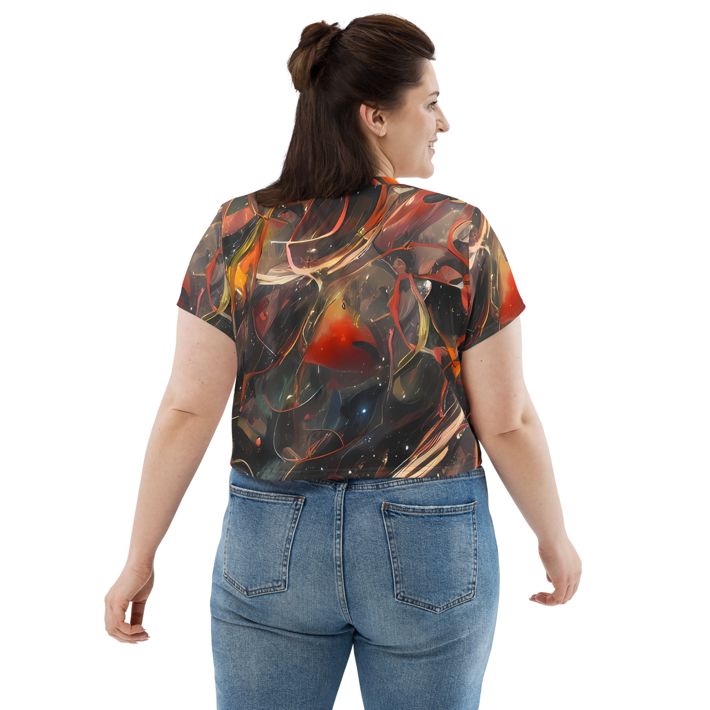 Women's Crop Tee - Temporal Vortex