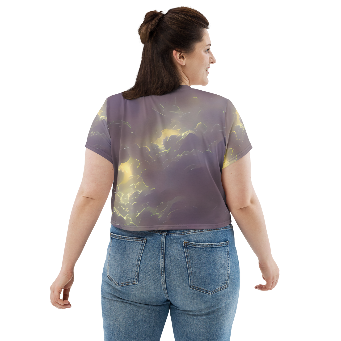 Women's Crop Tee - Stormy Muse