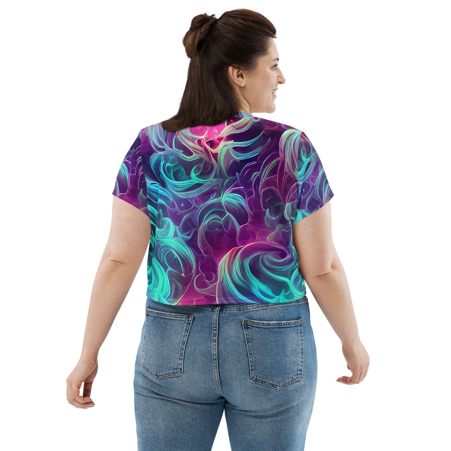 Women's Crop Tee - Galactic Bloom