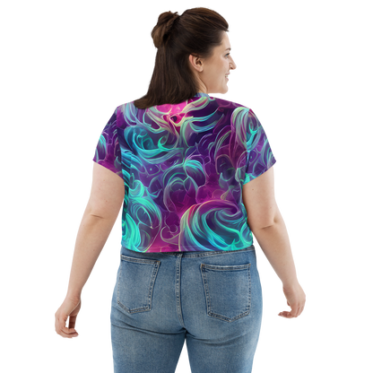 Women's Crop Tee - Galactic Bloom