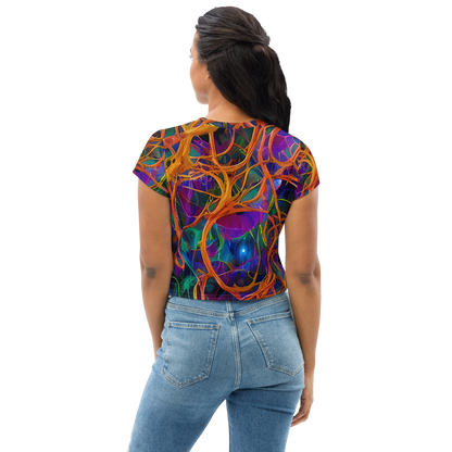 Women's Crop Tee - Spectral Weave