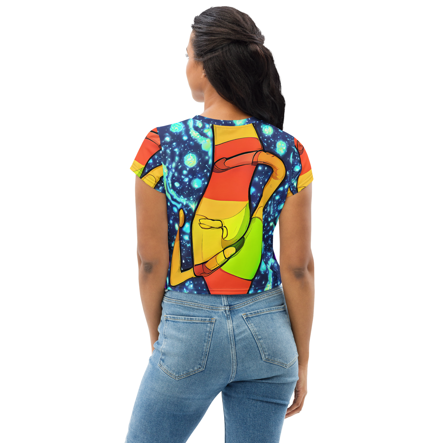 Women's Crop Tee - Cosmic Siblings