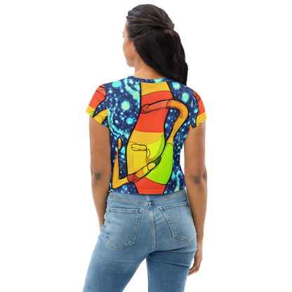 Women's Crop Tee - Cosmic Siblings