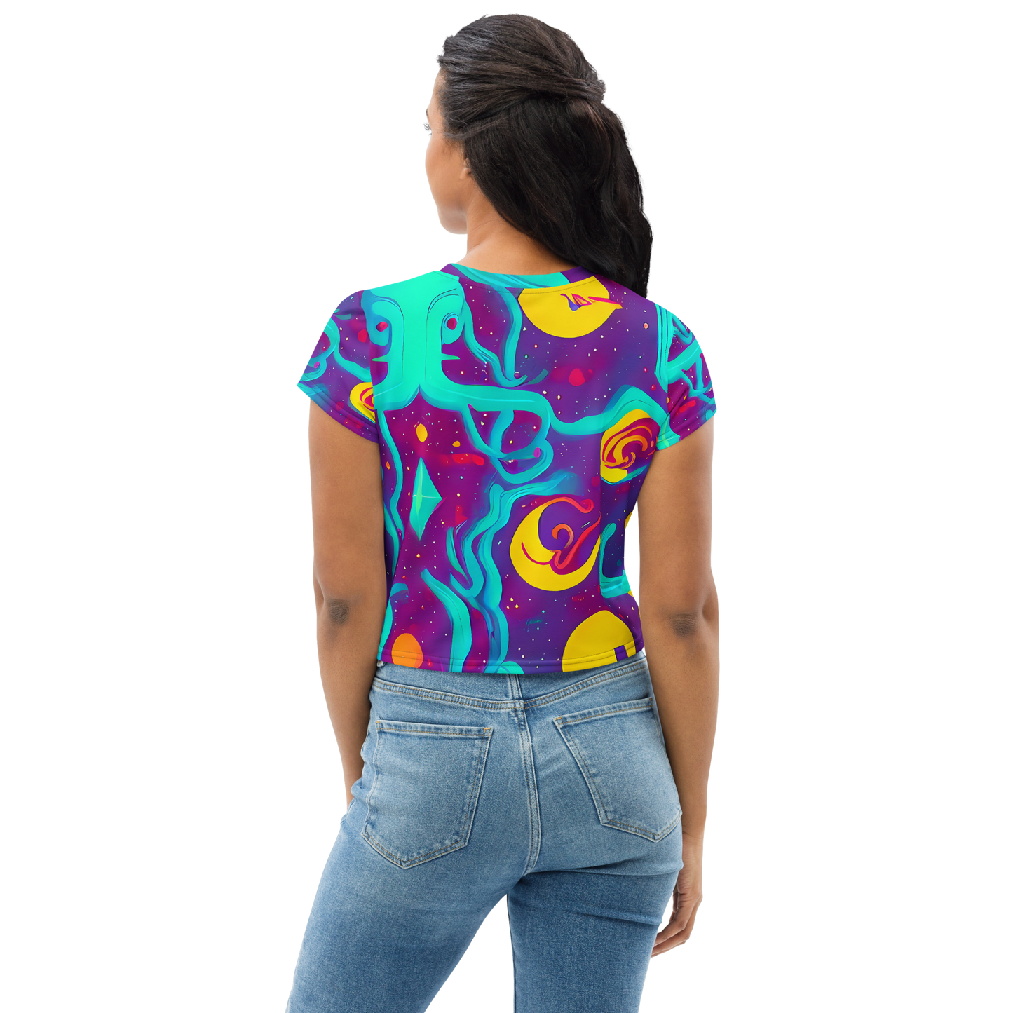 Women's Crop Tee - Cosmic Current