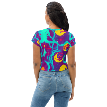 Women's Crop Tee - Cosmic Current