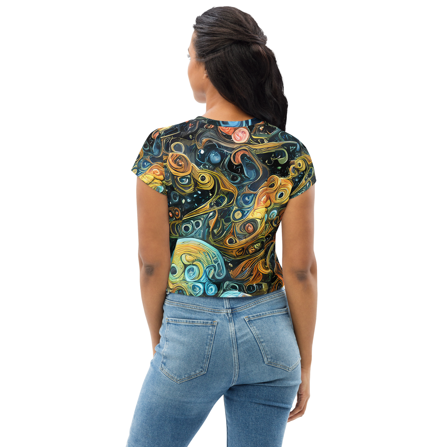 Women's Crop Tee - Wild Cosmos