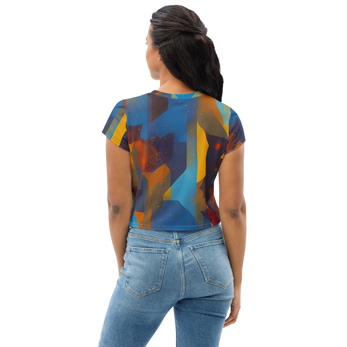 Women's Crop Tee - Cubist Dusk