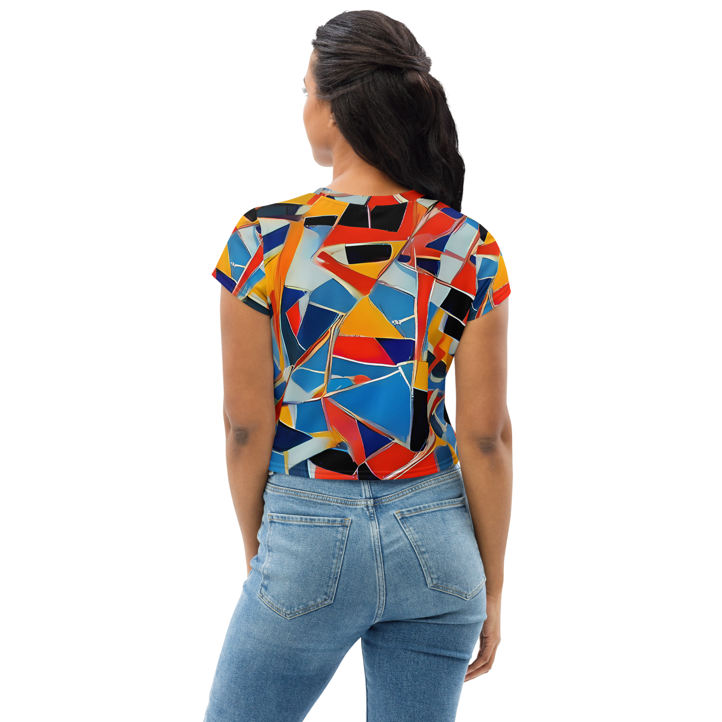 Women's Crop Tee - Abstract Mingle