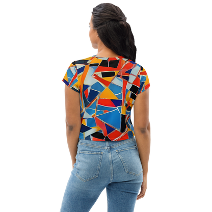 Women's Crop Tee - Abstract Mingle