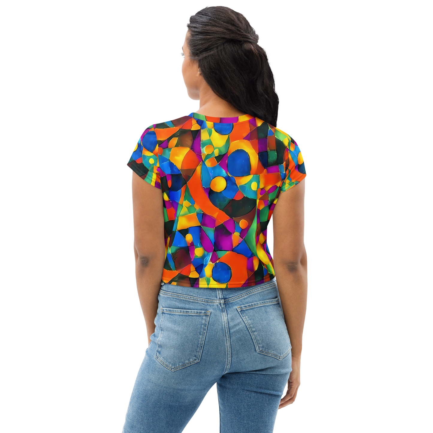 Women's Crop Tee - Galactic Jigsaw