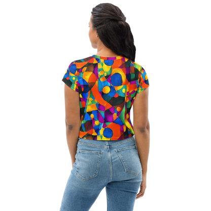 Women's Crop Tee - Galactic Jigsaw