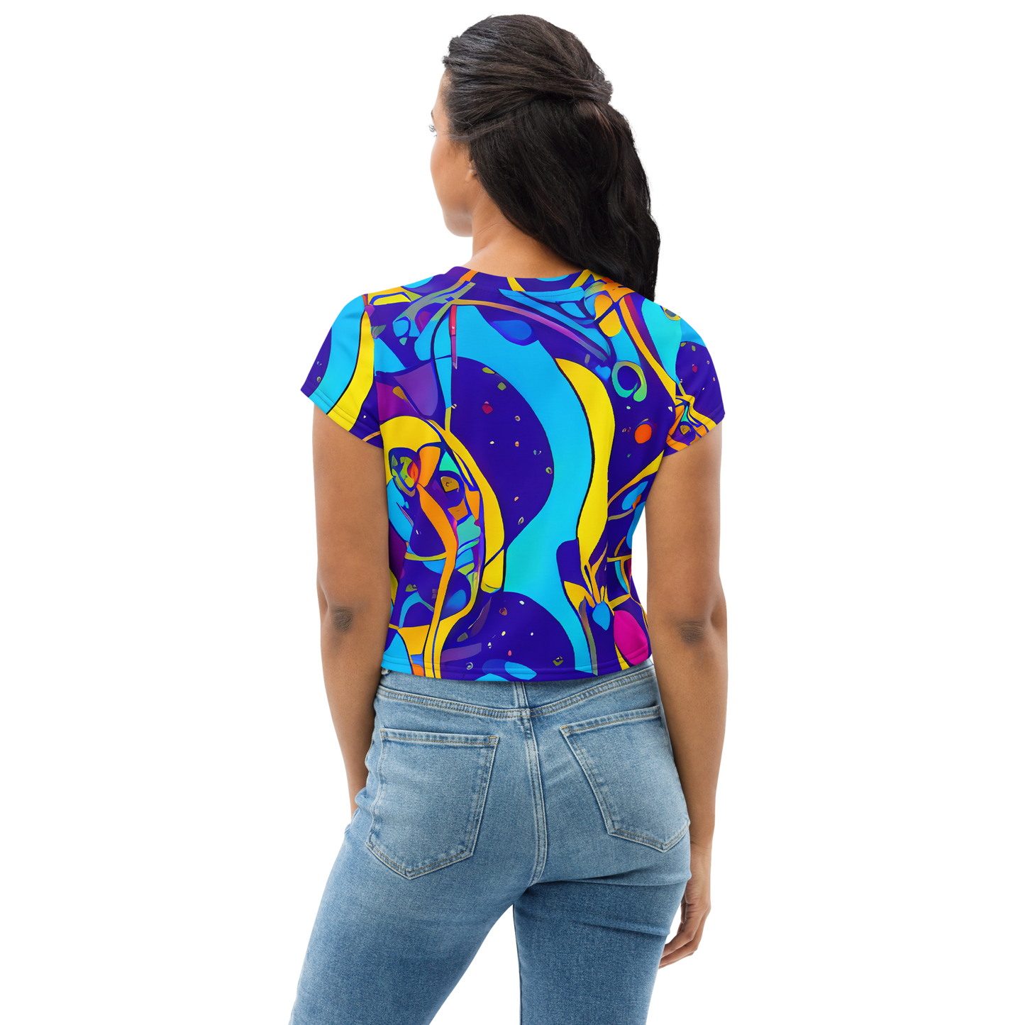 Women's Crop Tee - Spectral Tangle