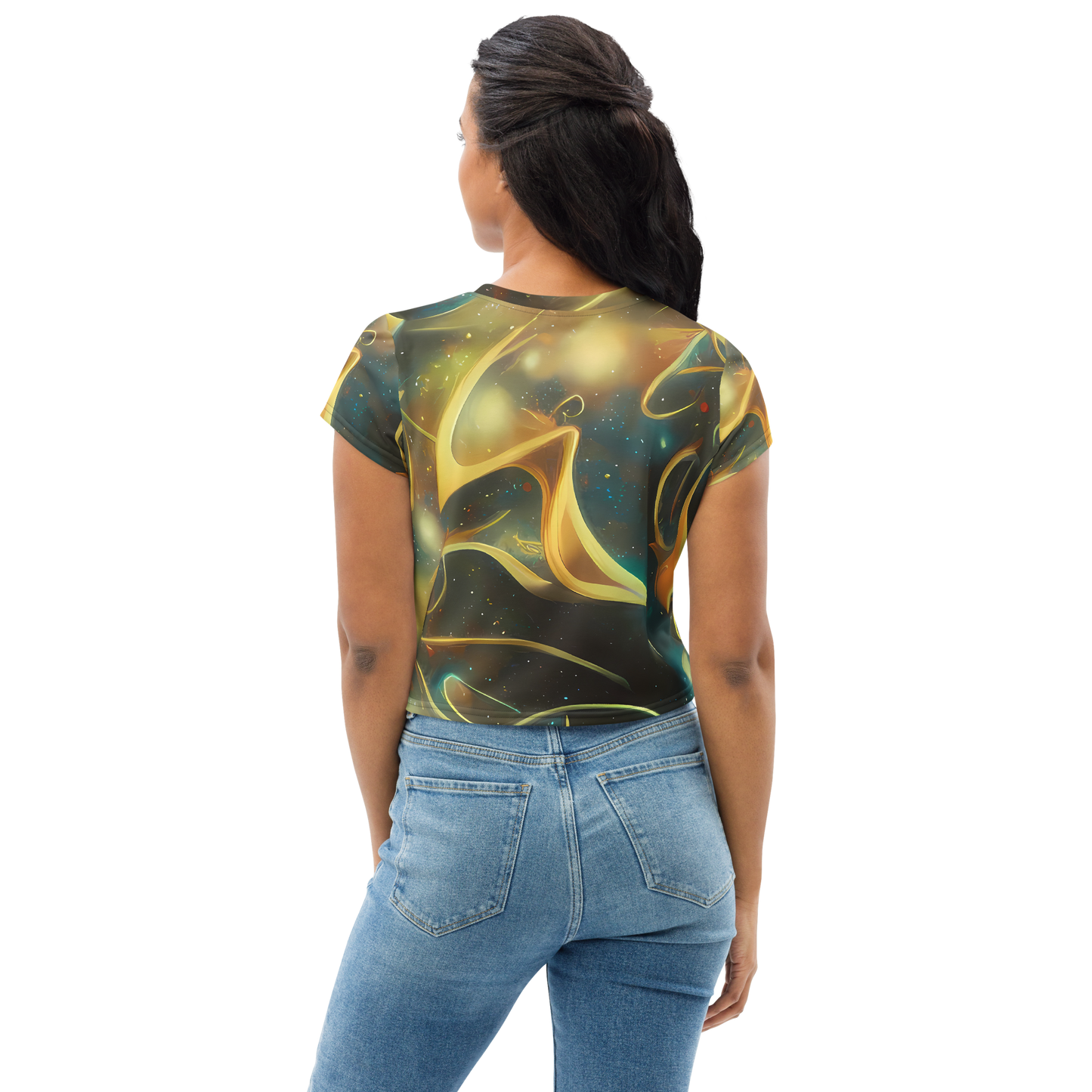 Women's Crop Tee - Whispering Galaxies