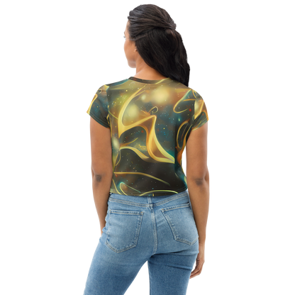 Women's Crop Tee - Whispering Galaxies