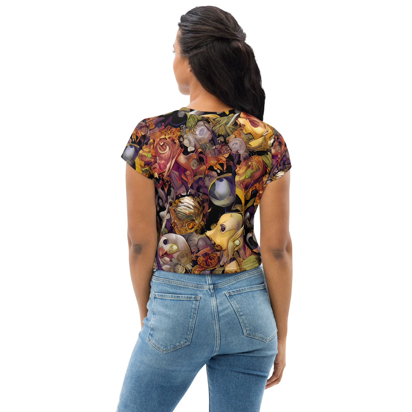 Women's Crop Tee - Arcimboldo Abundance