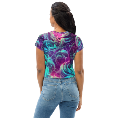 Women's Crop Tee - Galactic Bloom