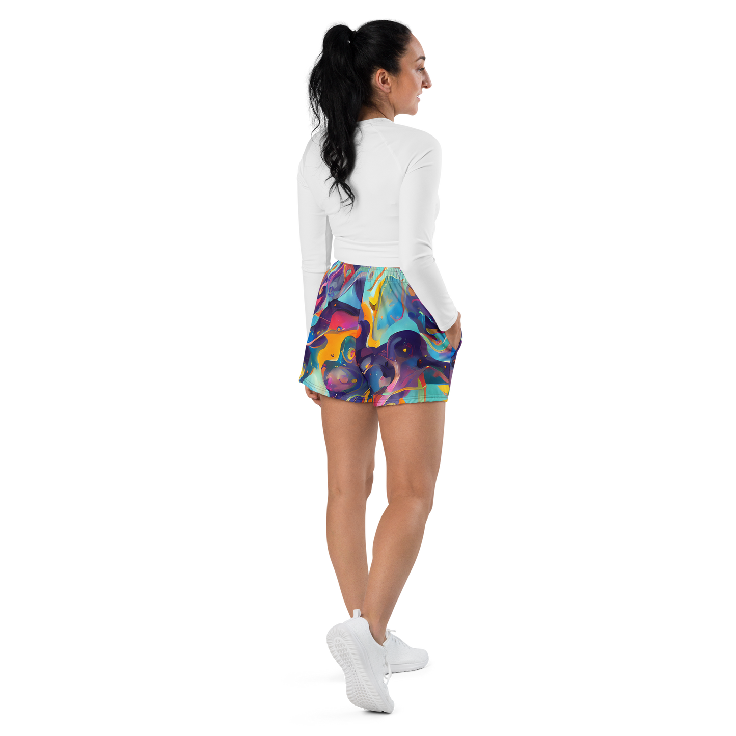 Women’s Athletic Shorts - Whimsical Fusion