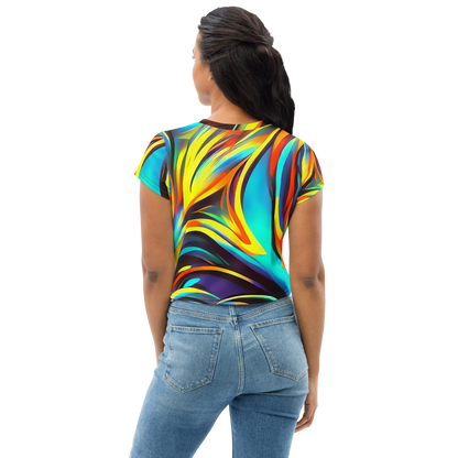 Women's Crop Tee - Cyber Surge