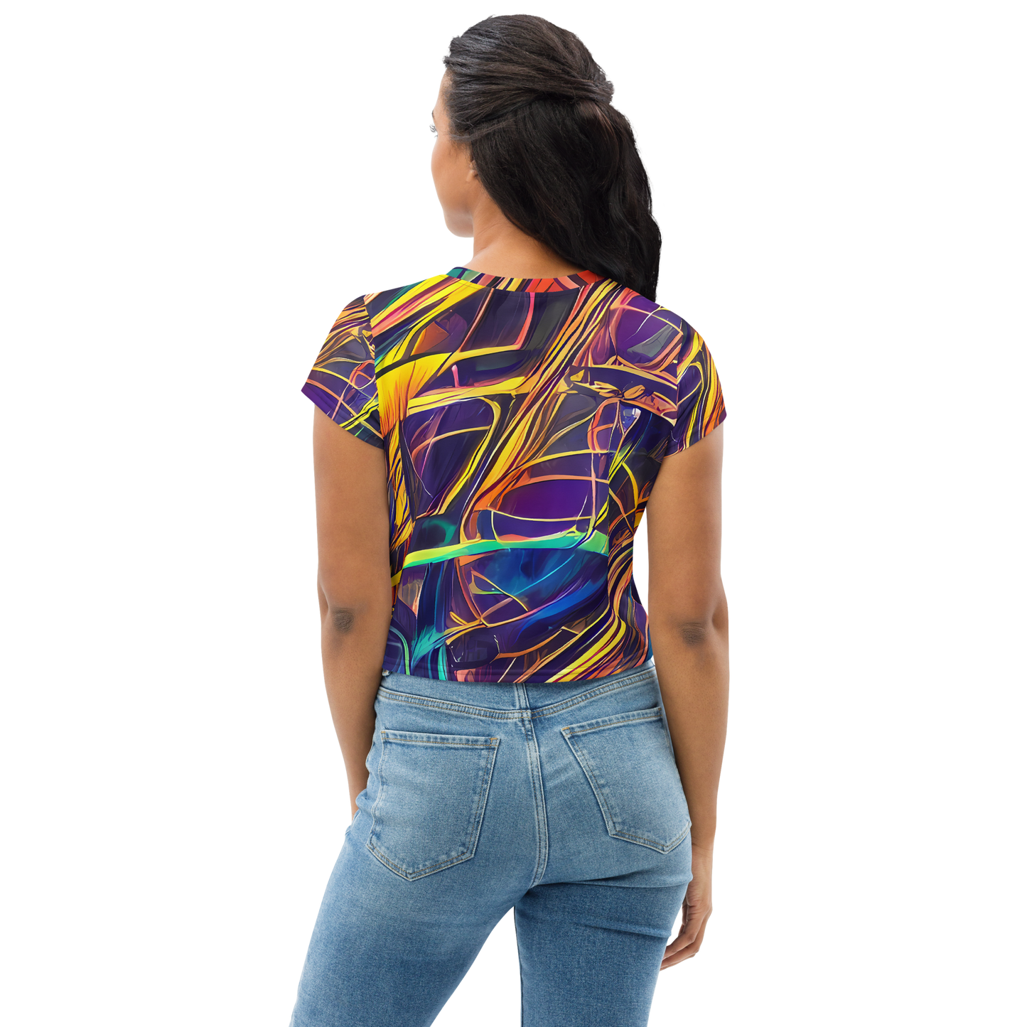 Women's Crop Tee - Vector Rhapsody