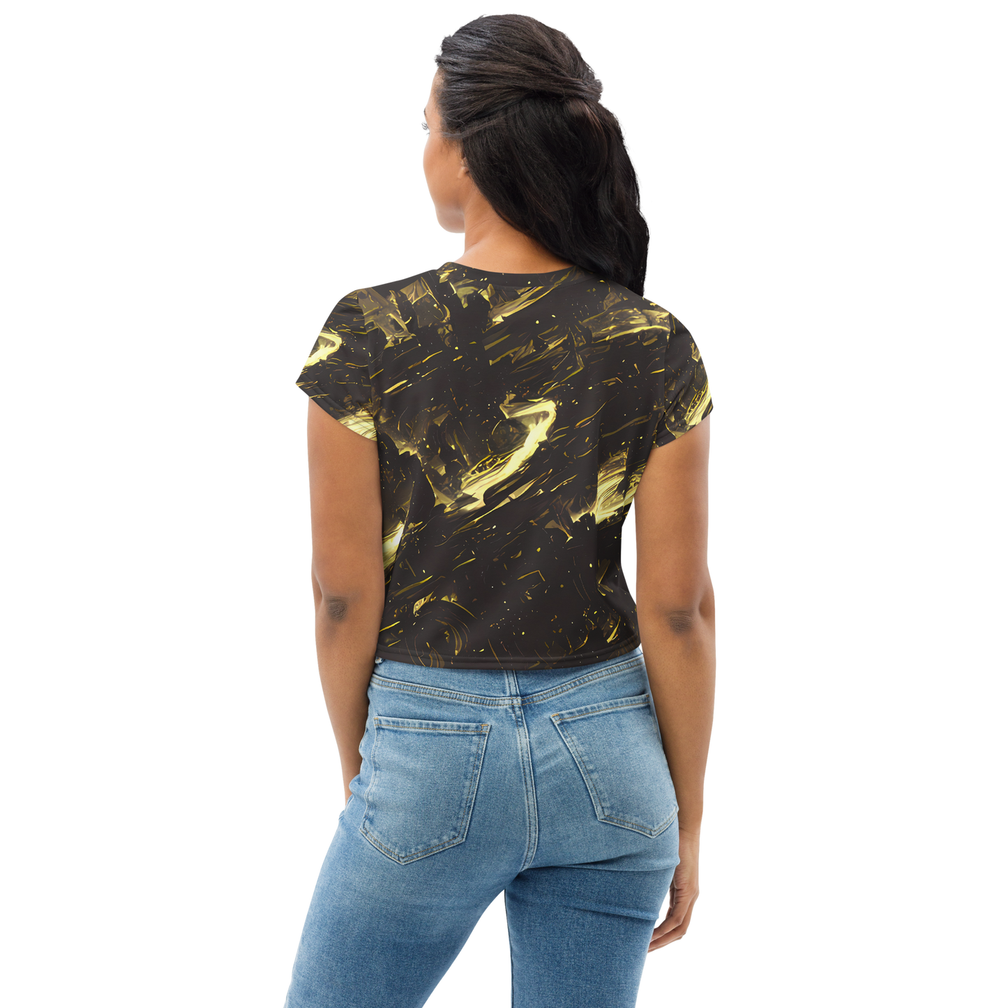 Women's Crop Tee - Oceanic Echo