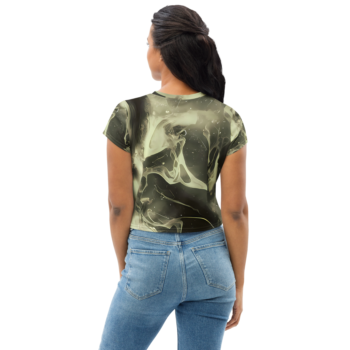 Women's Crop Tee - Biomech Whirl