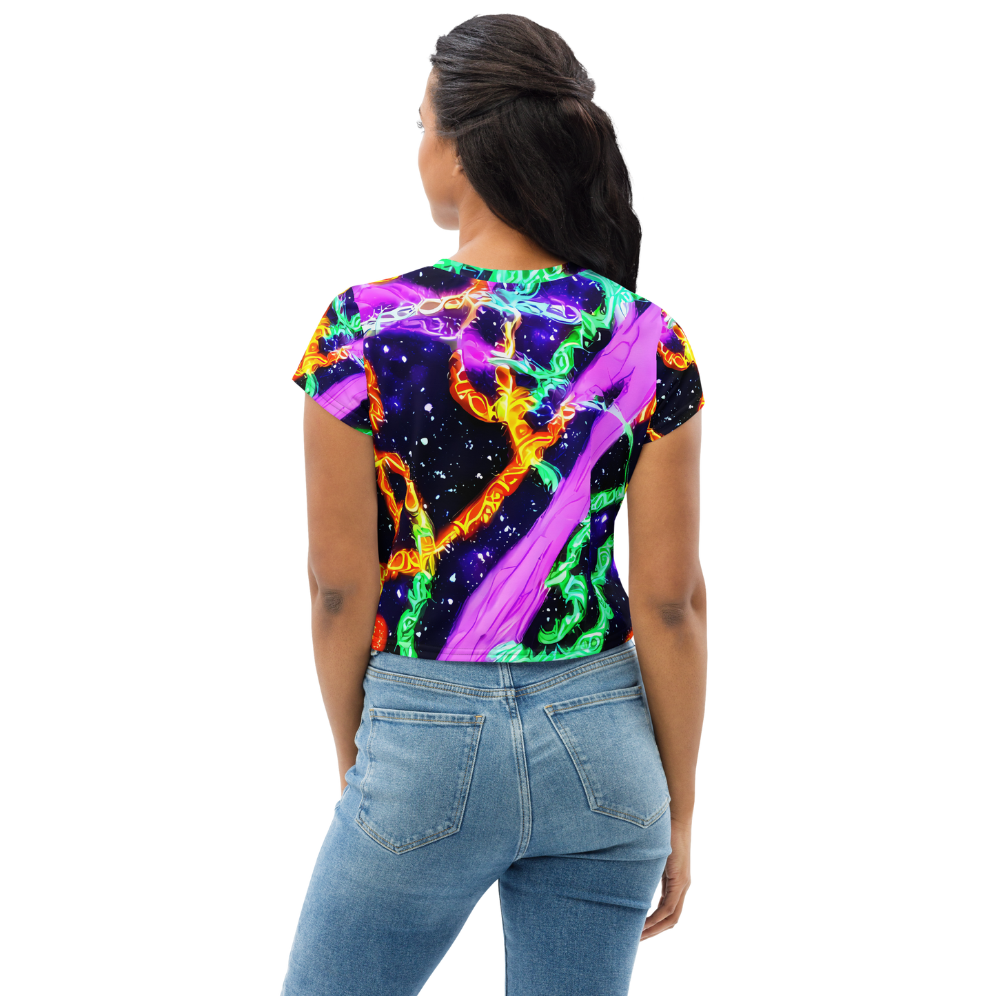 Women's Crop Tee - Enckell's Nebula