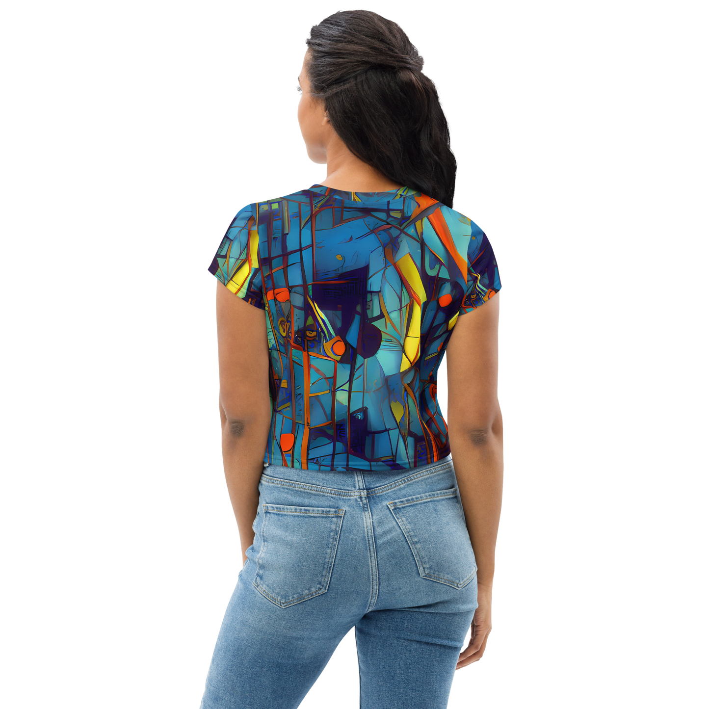 Women's Crop Tee - Abstract Eddy