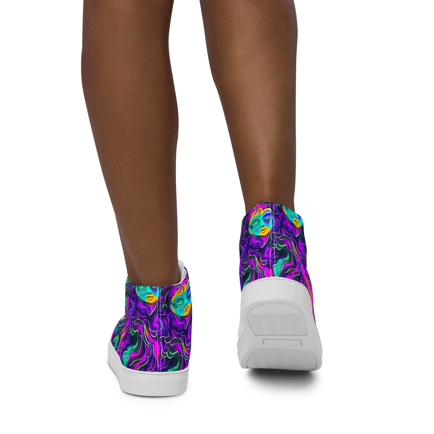 Women's High Top Canvas Shoes - Vortex Dream