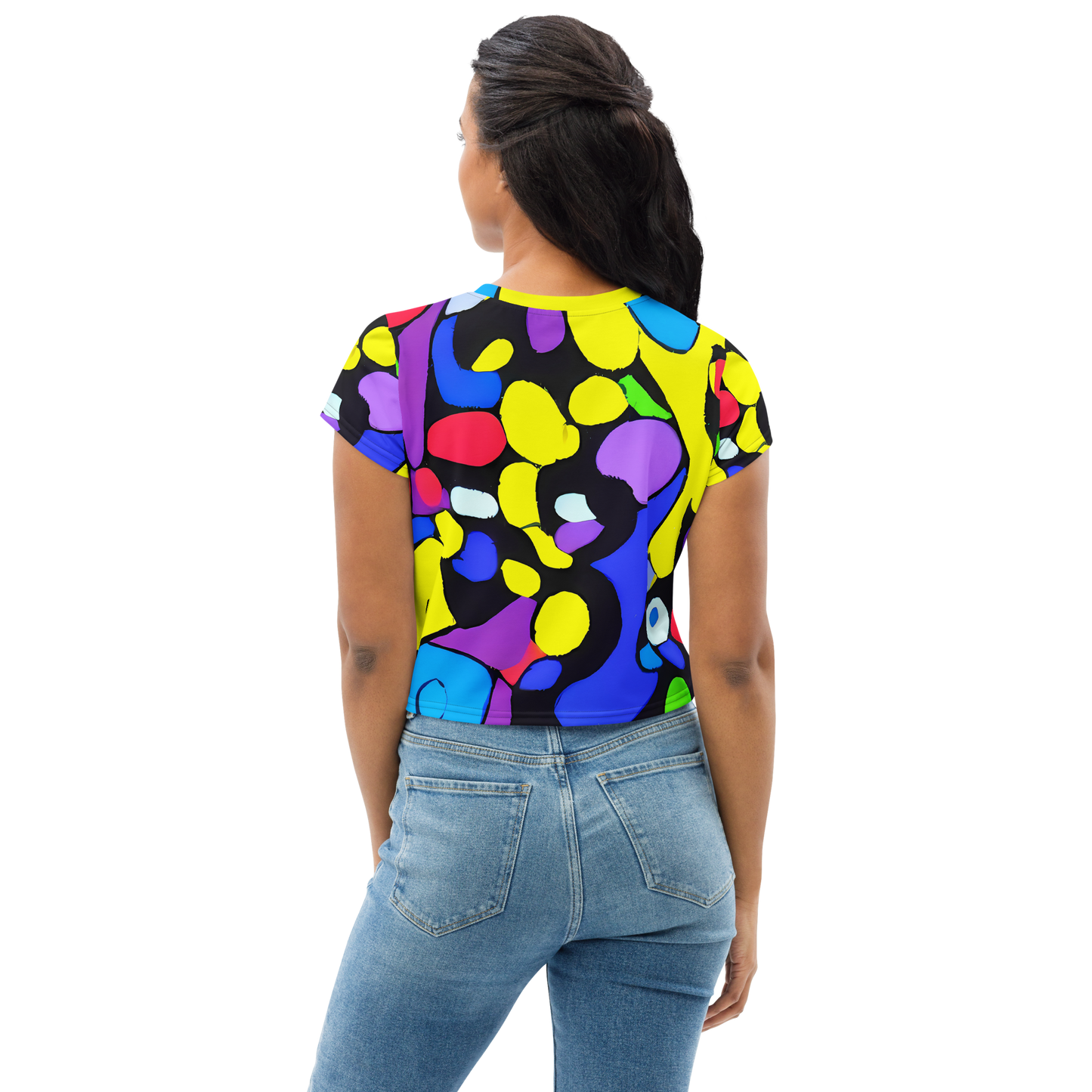 Women's Crop Tee - Miró's Mosaic