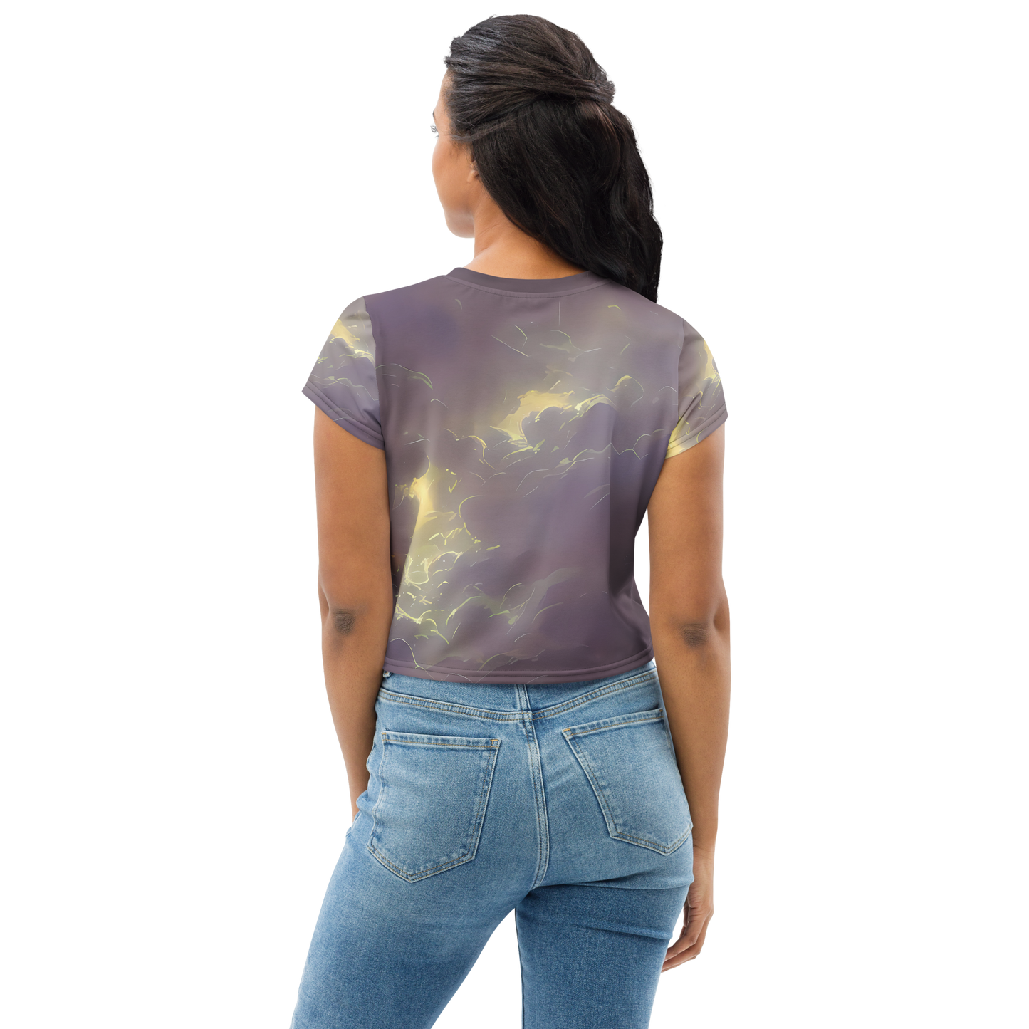 Women's Crop Tee - Stormy Muse