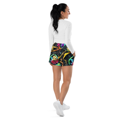 Women’s Athletic Shorts - Psychedelic Pulsar