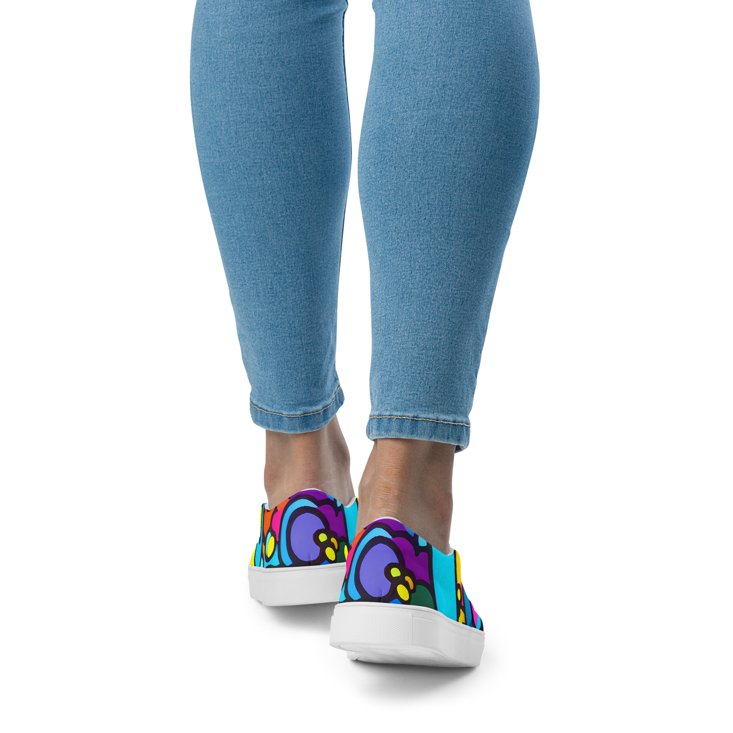 Women's Slip-On Canvas Shoes - Pop Playland