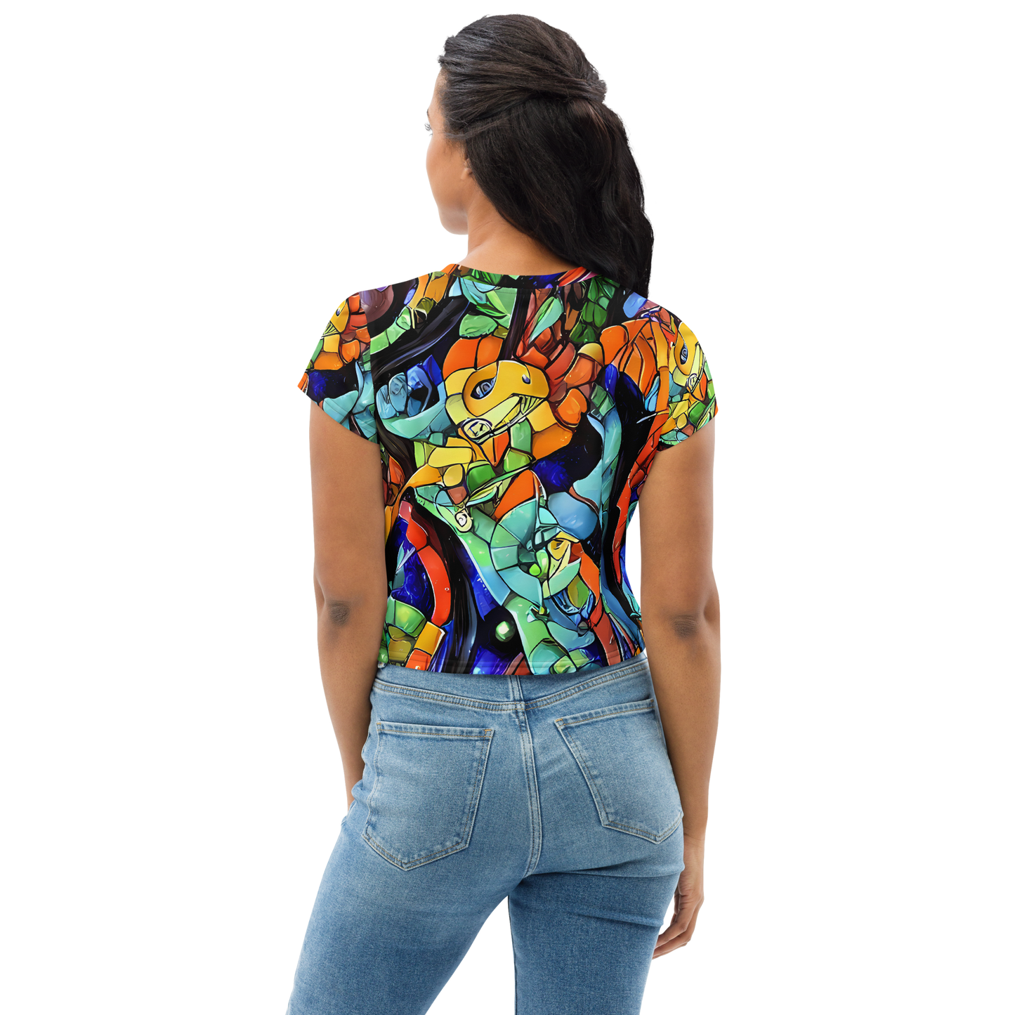 Women's Crop Tee - Cascade Muralista