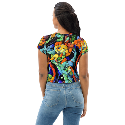 Women's Crop Tee - Cascade Muralista