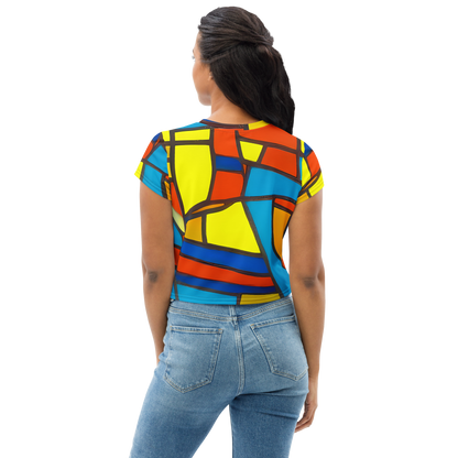 Women's Crop Tee - Mondrian Mesh