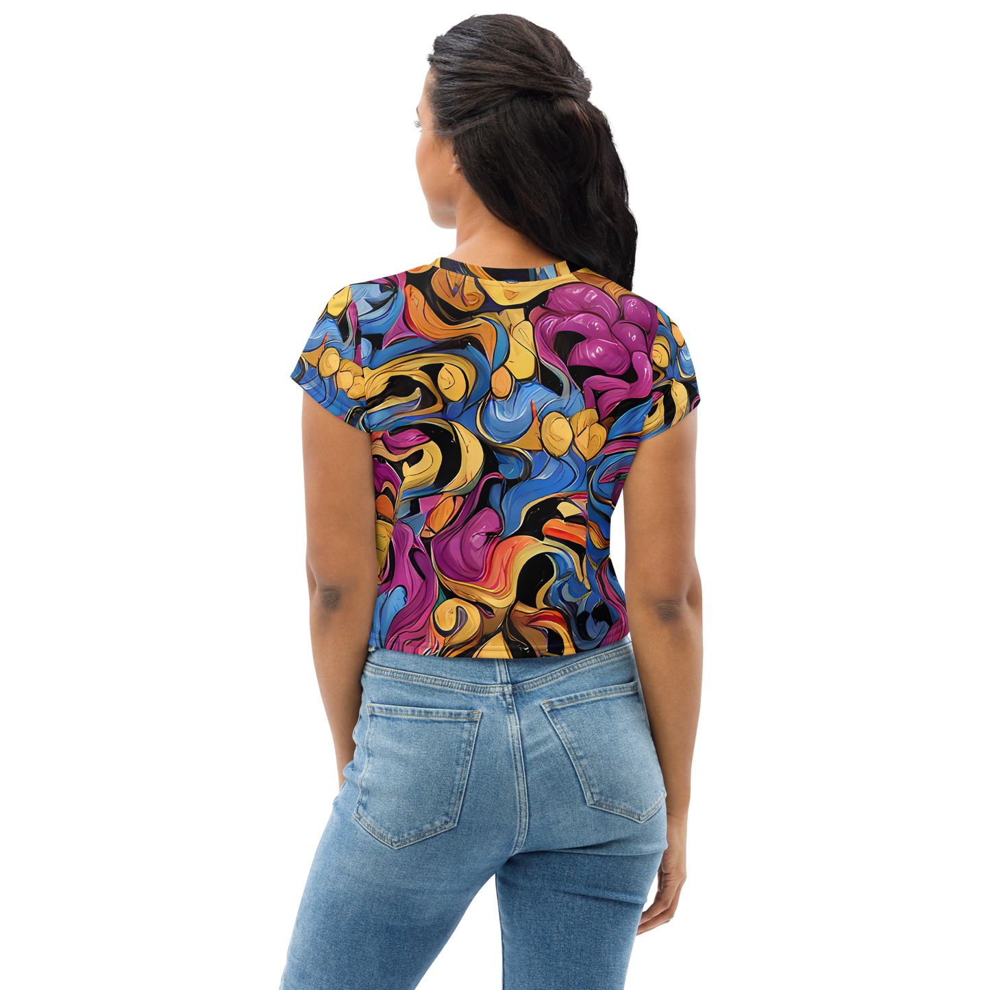 Women's Crop Tee - Bosschaert Whorls