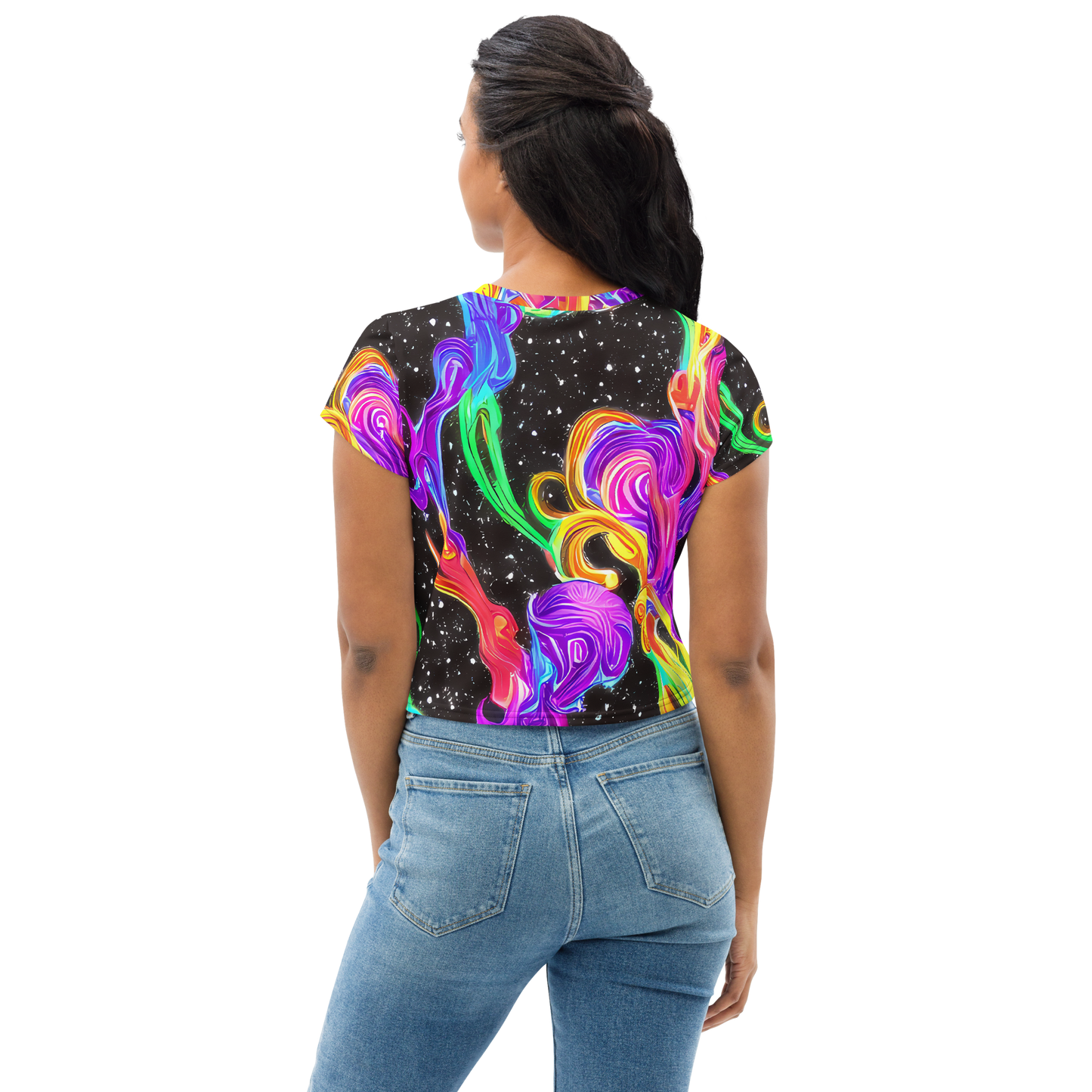 Women's Crop Tee - Yuan Whirls