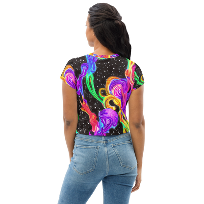 Women's Crop Tee - Yuan Whirls