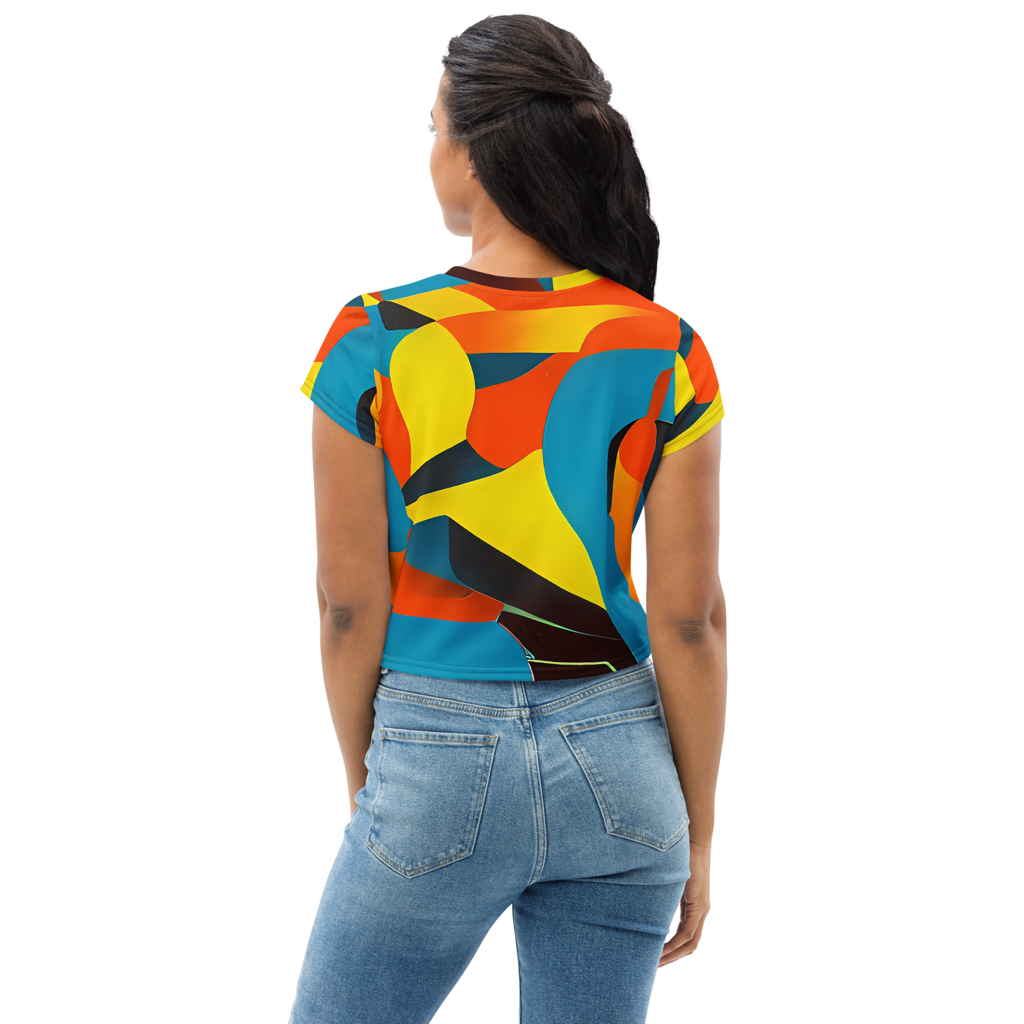 Women's Crop Tee - Fragmented Rhapsody