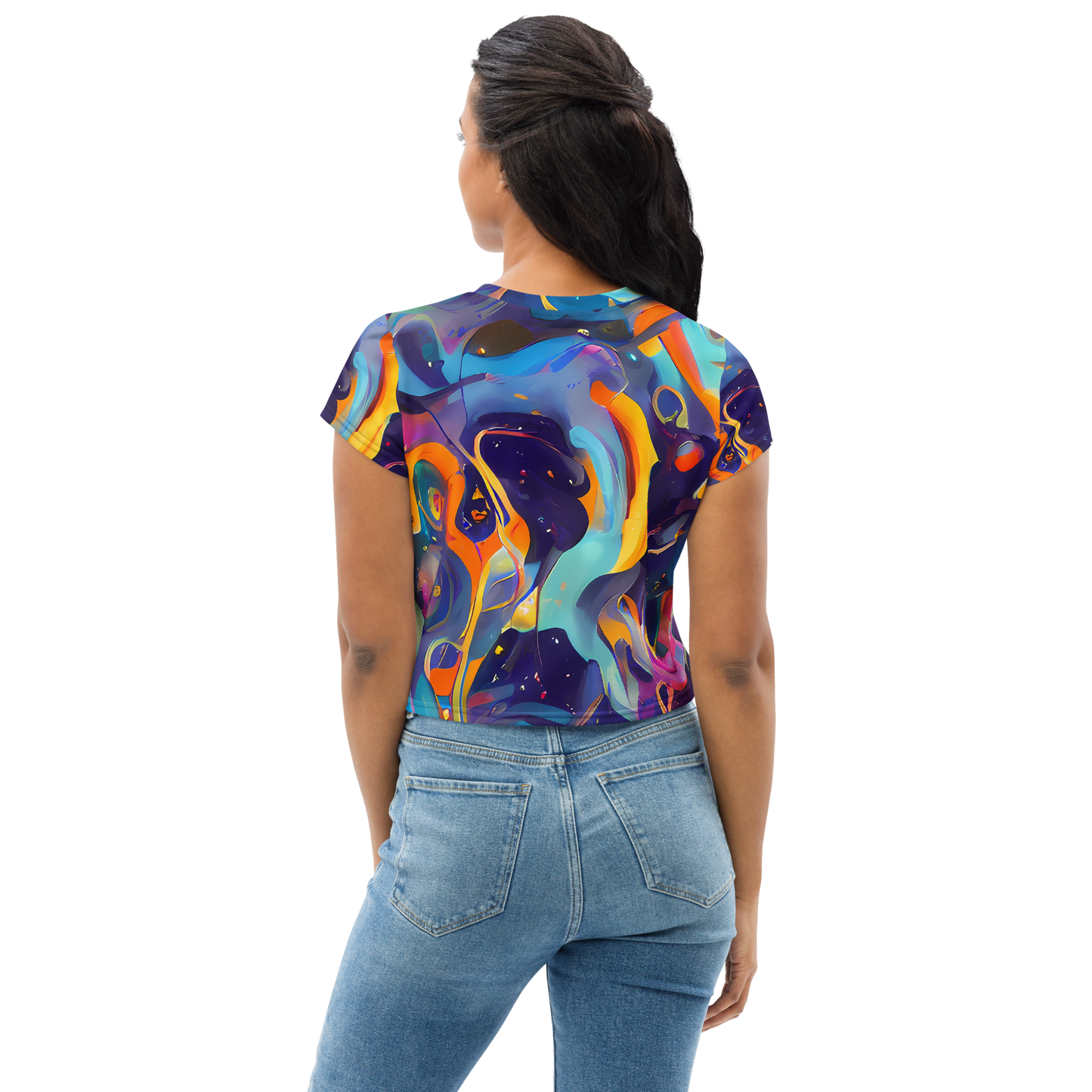 Women's Crop Tee - Whimsical Fusion