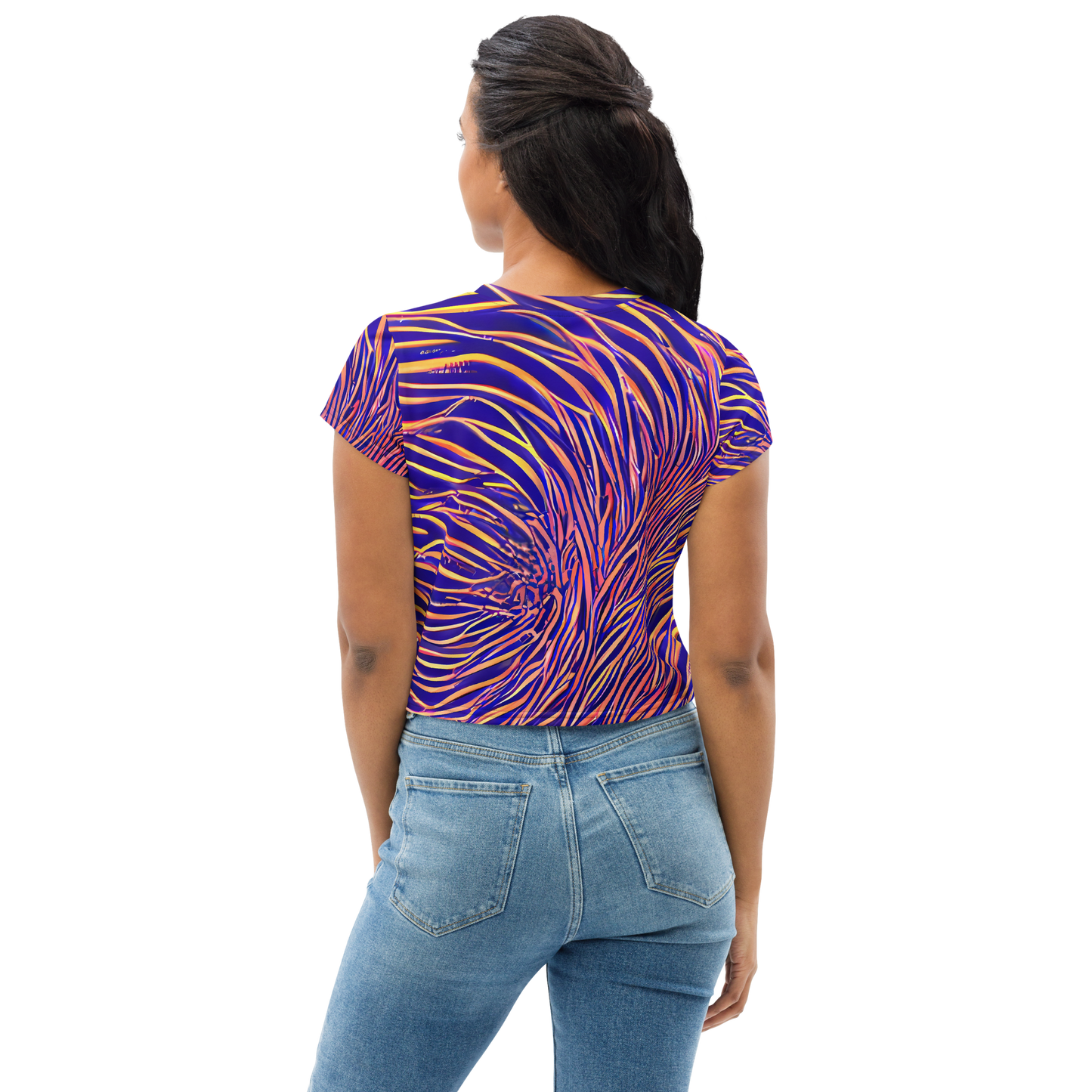 Women's Crop Tee - Vortex Strands