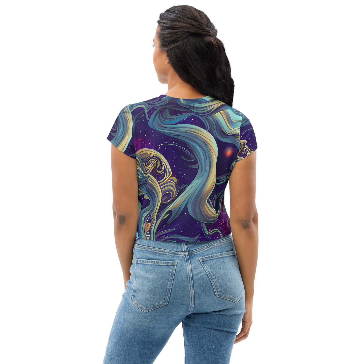 Women's Crop Tee - Stellar Waves