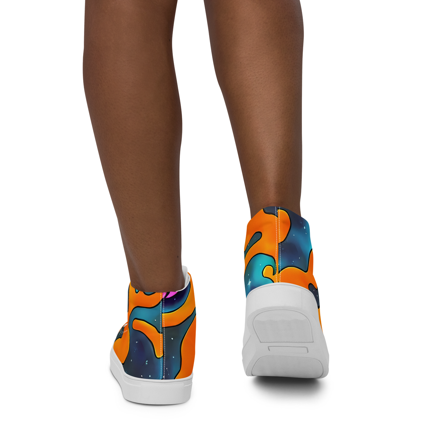 Women's High Top Canvas Shoes - Criswell Cosmos