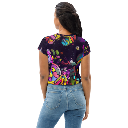 Women's Crop Tee - Galactic Playground