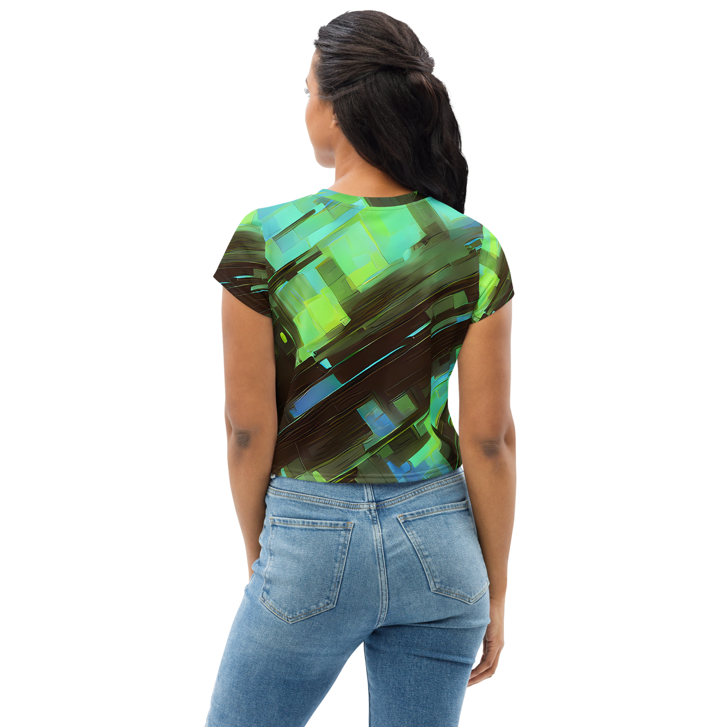 Women's Crop Tee - Cyber Shard