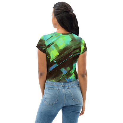 Women's Crop Tee - Cyber Shard