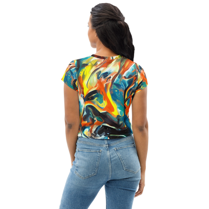 Women's Crop Tee - Chromatic Vortex